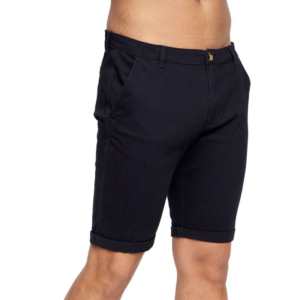 Crosshatch Mens Sinwood Chino Shorts / Navy